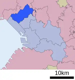 花見川区位置図