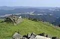花尾山山頂から秋芳町を望む