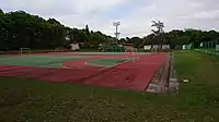 練習拠点の筑波大学ハンドボール場