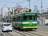 かつての標準塗装車のモ172　幼稚園に譲渡（2013年5月）田中車輛製