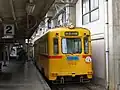 行き先表示機がLEDに変更された直後のモ502（2014年1月19日）