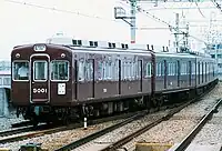 神戸線 普通 主系統。車両は5000系。