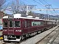 前照灯のLED化、クーラが更新された6353F（2016年3月21日 松尾大社駅）