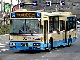 B-I 中型ロング車阪急バスニッサンディーゼルPK-JP360NAN