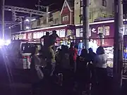 2008年9月20日に駅構内で発生した脱線事故。
