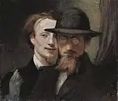 『マレースとレンバッハの二重肖像画』 (1863)
