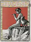 『ユーゲント』の表紙絵(ヴィルヘルム・フォン・グレーデンの作品からデザイン)