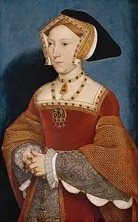 『ジェーン・シーモアの肖像』(1536年 - 1537年頃)美術史美術館