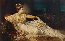 『メッサリナ』1878年、モデルは帝国劇場の専属女優シャルロッテ・ヴォルター（ドイツ語版）。