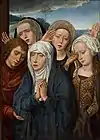 ハンス・メムリンク (ドイツ, 1435-1494) The mourning Virgem with St. John the Baptist and the pious women of Galilee, 1485/90.