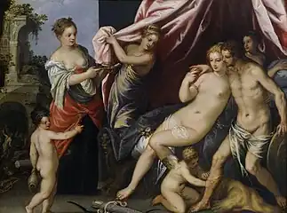 『ヴィーナスとマルス』1604年 アムステルダム国立美術館所蔵