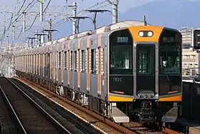 近鉄との相互直通運転に使用される阪神1000系