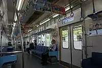 リノベーション車両の車内