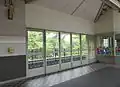 駅構内のテラス