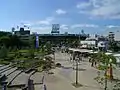 ららぽーとから球場を望む