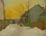 オスロの道、1911年