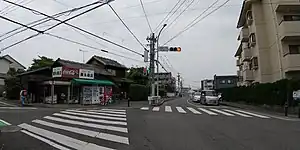 原南庄線(小田部一丁目交差点付近)
