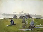洗濯ものを乾かす女性たち　(1884)  Reksten Collection