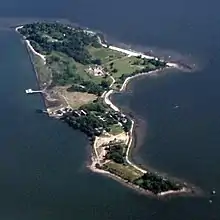 ハート島の俯瞰