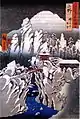 歌川広重の描いた雪の榛名山