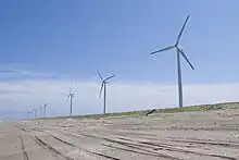 波崎海岸の風力発電設備（神栖市）