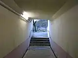 駅に通じる地下道（駅前方面）