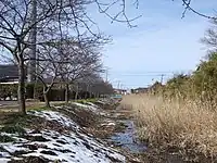旧流路である派川大須賀川