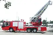 はしご付消防車(40メートル級)日野・モリタ・スーパージャイロラダーMH(三郷市消防本部・更新済廃車)