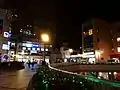 橋本駅北口、ロータリーの夜景（2015年2月）