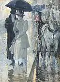 「雨の日、ニューヨーク」(1892)