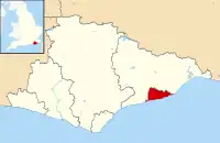 Location of ヘイスティングス