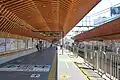 池上線 2番線ホーム（2022年3月24日）