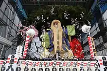 「盛岡山車の手本」と呼ばれる八幡町 い組の山車。(2018年)