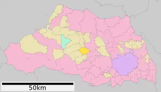 鳩山町位置図
