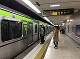 1番線ホーム(2018年1月)