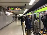 2番線ホーム(2018年1月)
