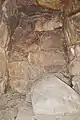 服部川90号墳（二階塚上墳）玄室（奥壁方向）。