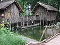 復元されたアフリカの民家ドイツ