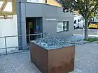 市の歴史館前の3D-都市モデル