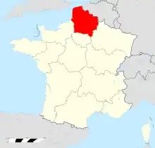オー=ド=フランスの位置