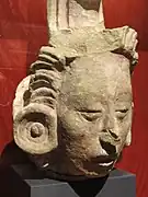 ホンジュラスの遺跡の神像