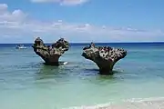 ティーヌ浜のハートロック