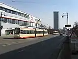 1993年には超低床電車が導入された(2013年撮影)