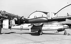 He 162A-1 120067号機(1945年撮影)