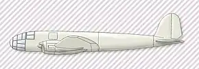 He 116の側面図