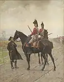 「騎乗した兵士」