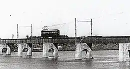 架橋2年後の米津橋梁