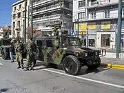ギリシャ陸軍の車両。ミラン対戦車ミサイルを搭載している。