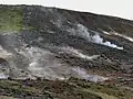 ヘインギットルの噴気孔群