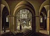 アーヘン大聖堂の内部 (1573)